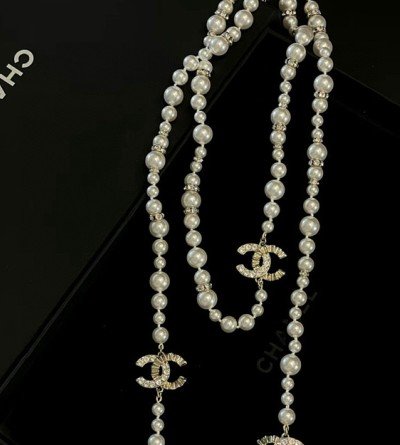 Chanel 샤넬 23sk 바로크 진주 롱 목걸이