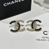 Chanel 샤넬 23k 투톤 큐빅 세팅 더블 C 이어링