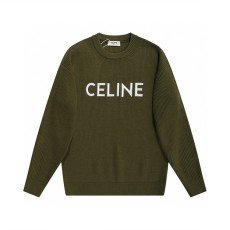 셀린 23FW 레터링 로고 라운드 니트