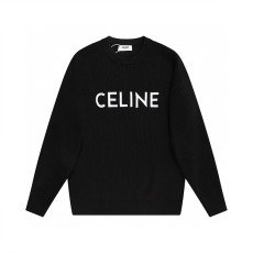 셀린 23FW 레터링 로고 라운드 니트