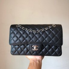 샤넬 CF 클래식 캐비어스킨 플랩백 25cm