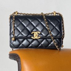 샤넬 24c 골드 체인 플랩 백 22CM AS2649