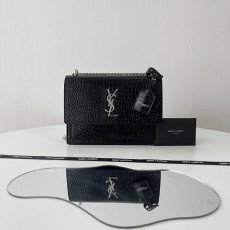 생로랑 크로커다일 엠보 미디엄 선셋백 442906
