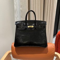 에르메스 악어 레더 버킨 25cm