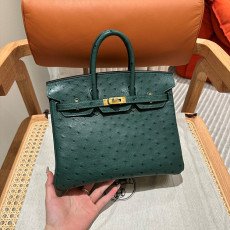 에르메스 KK 타조 레더 버킨 25cm