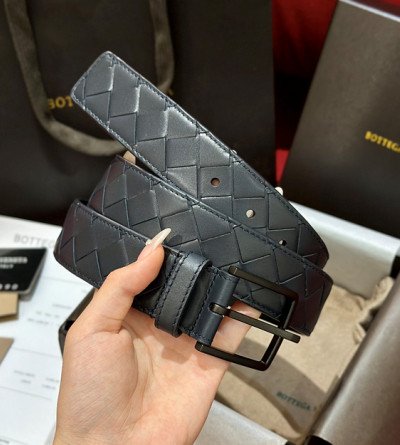 보테가 베네타 벨트 네이비
