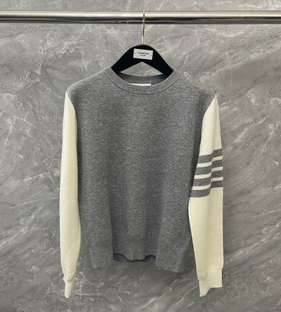 톰브라운 라운드 울 니트