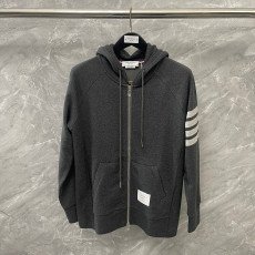 톰브라운 베이직 집업 후드