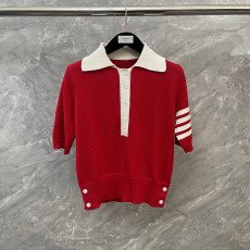 톰브라운 반팔 메시 니트