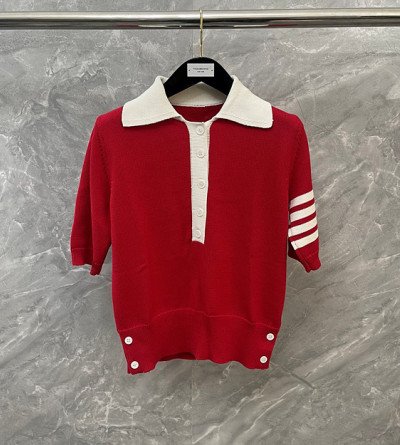 톰브라운 반팔 메시 니트
