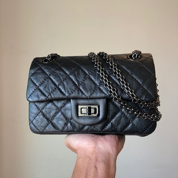 샤넬 2.55 빈티지 플랩백 미니