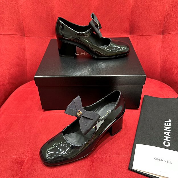 샤넬 메리제인 리본 힐