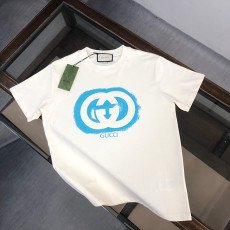 구찌 프린트 레터링 반팔티