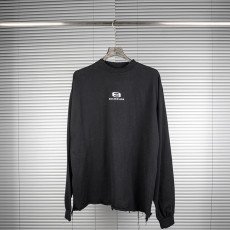 발렌시아가 더블 로고 긴팔티