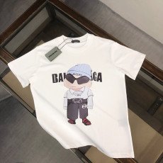 발렌시아가 만화 프린팅 반팔티